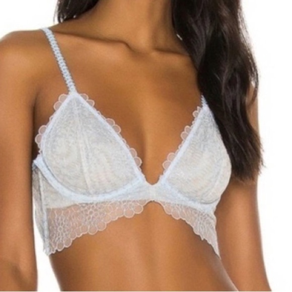 Free People Other - Free people Lucia underwire bra blue 34D